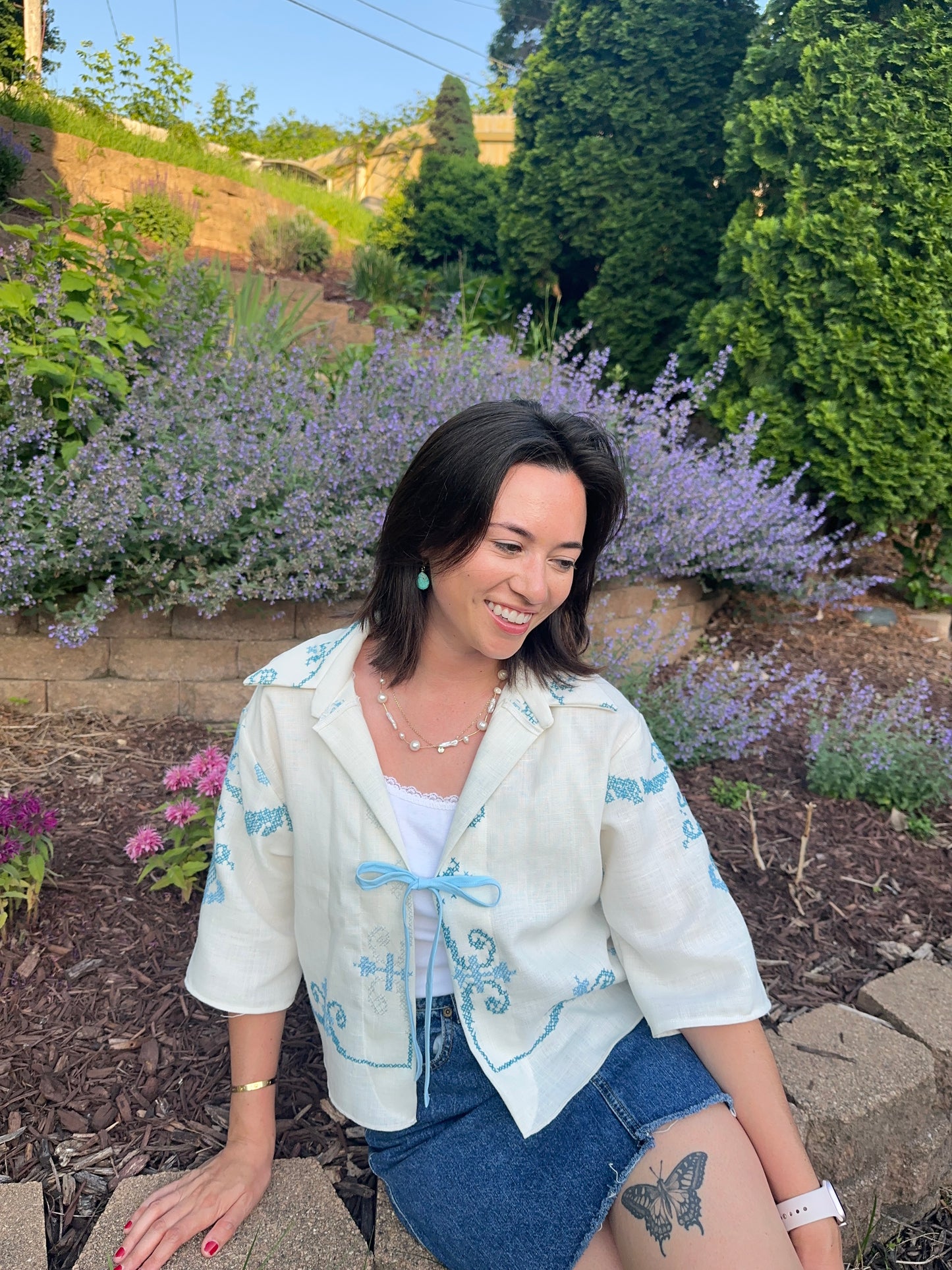 The BLUEBELL Tie Top