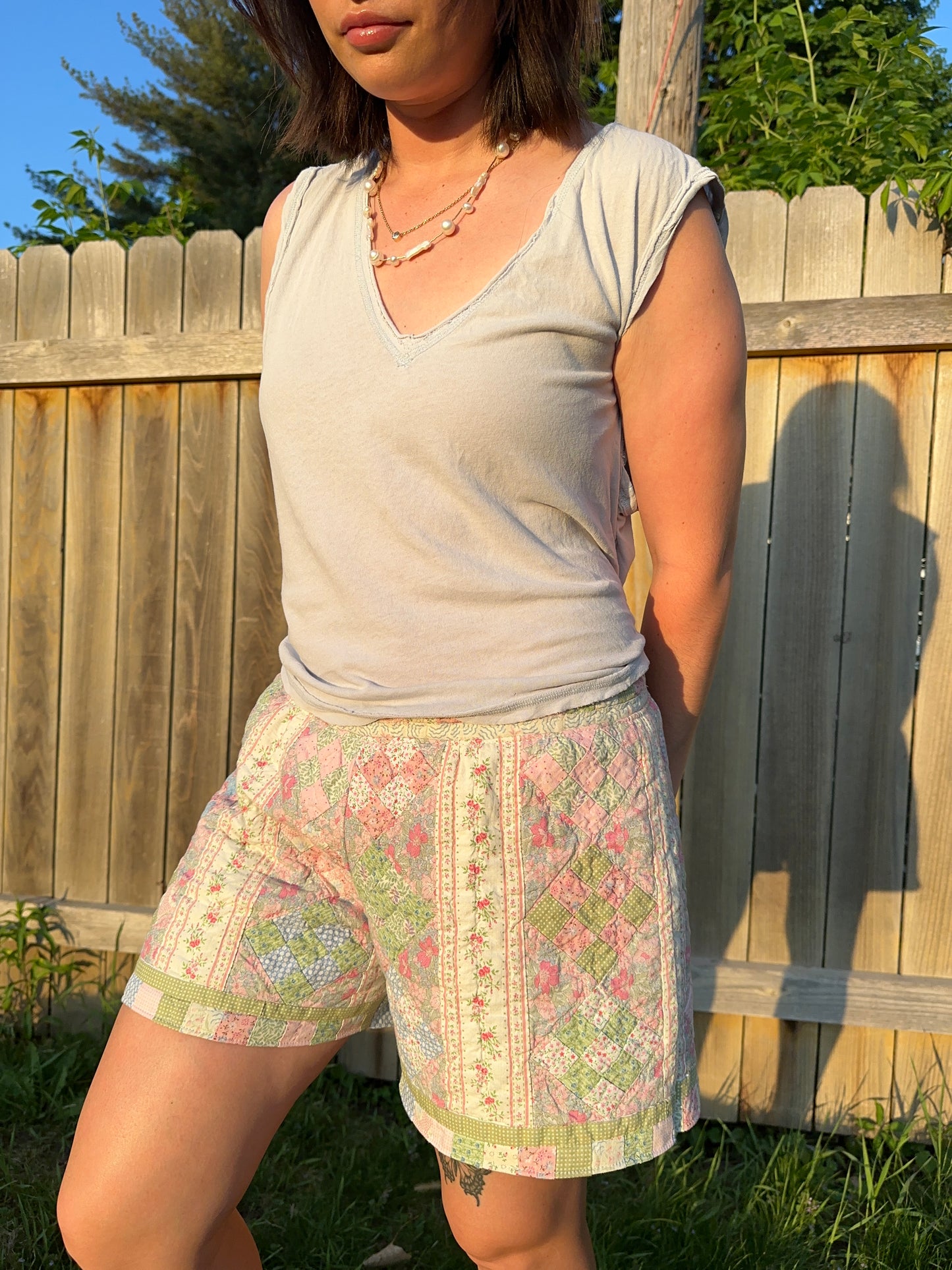 THE ROSY Quilt Shorts