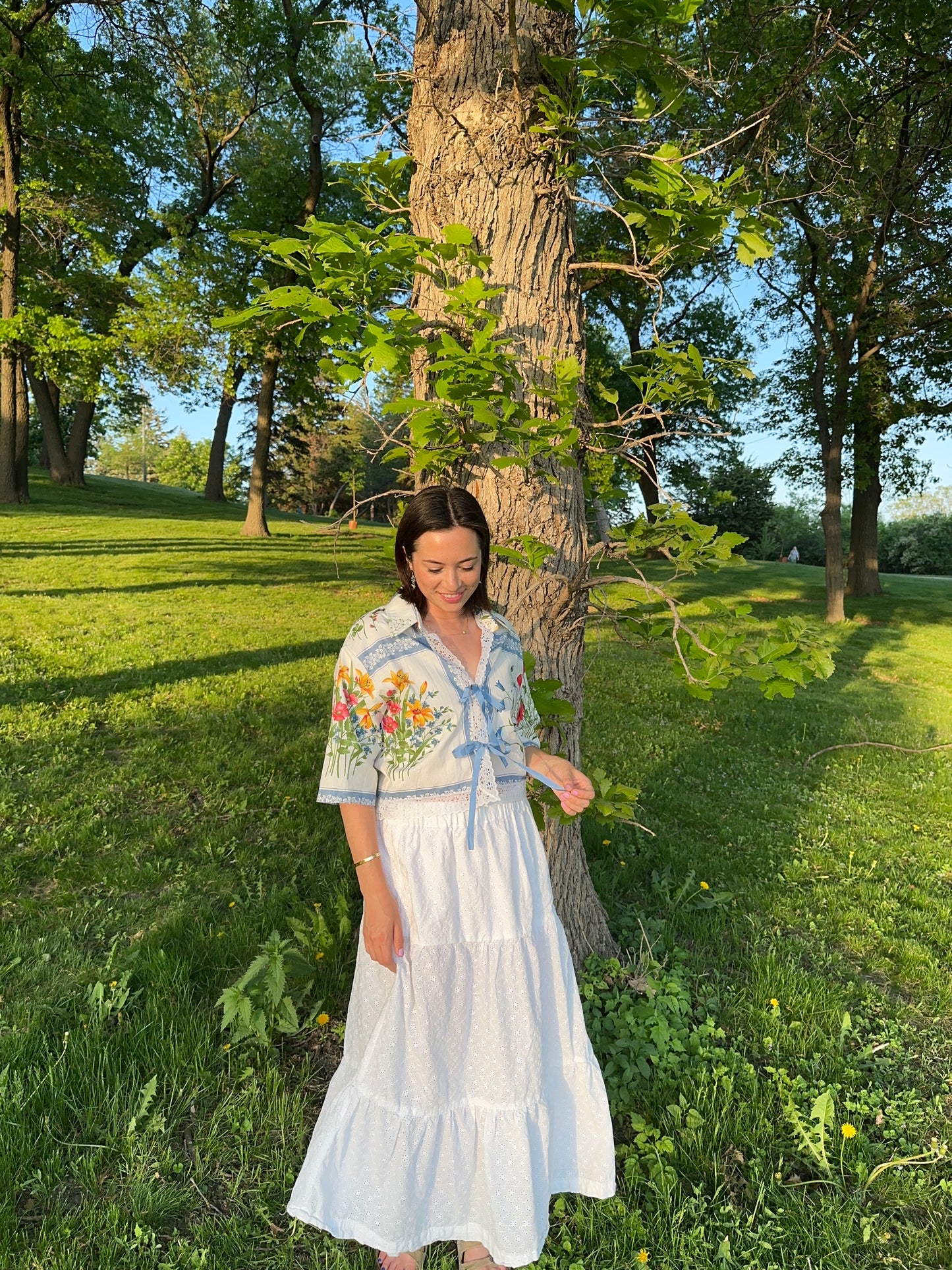The MEADOW Tie Top