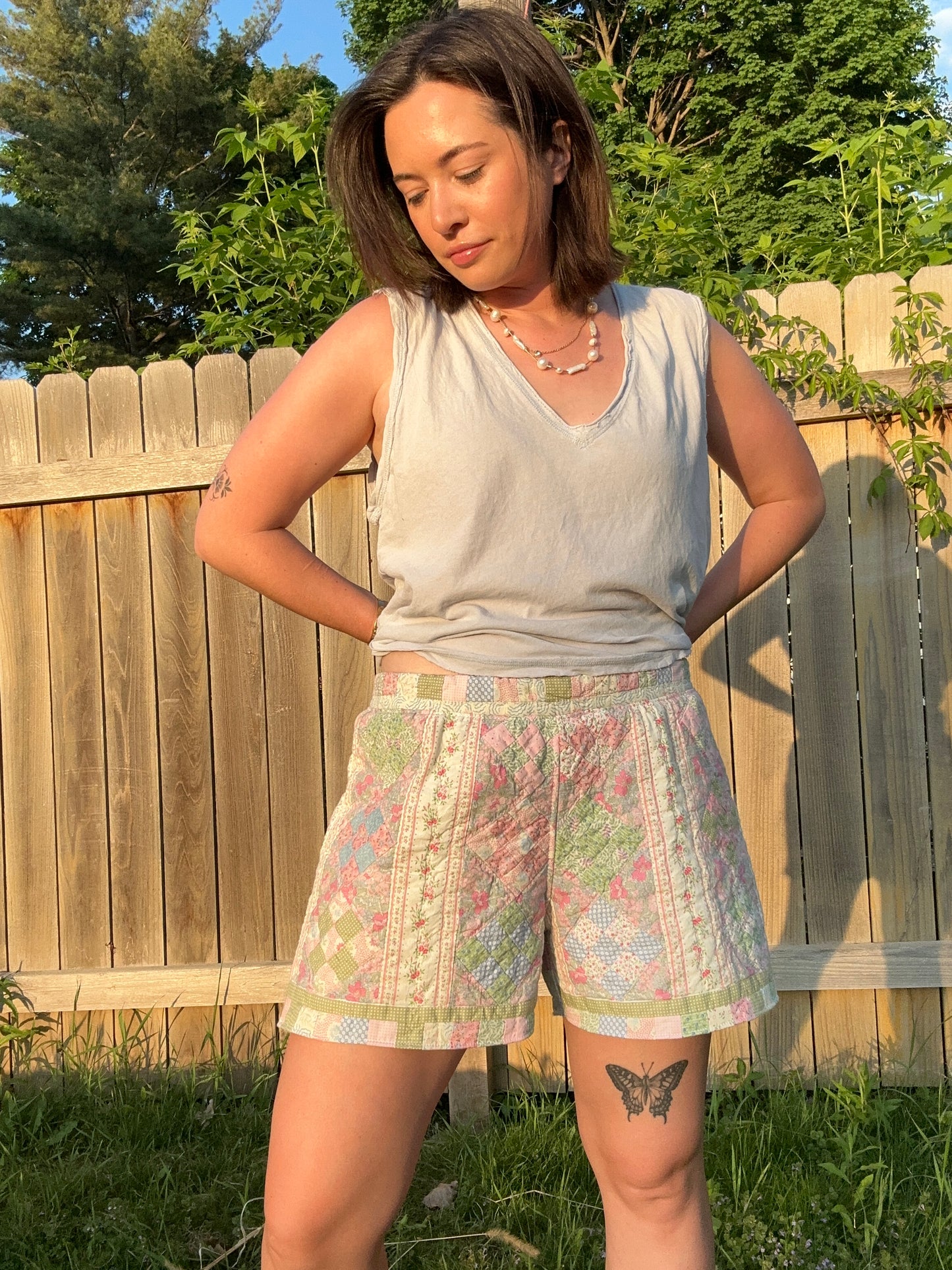 THE ROSY Quilt Shorts