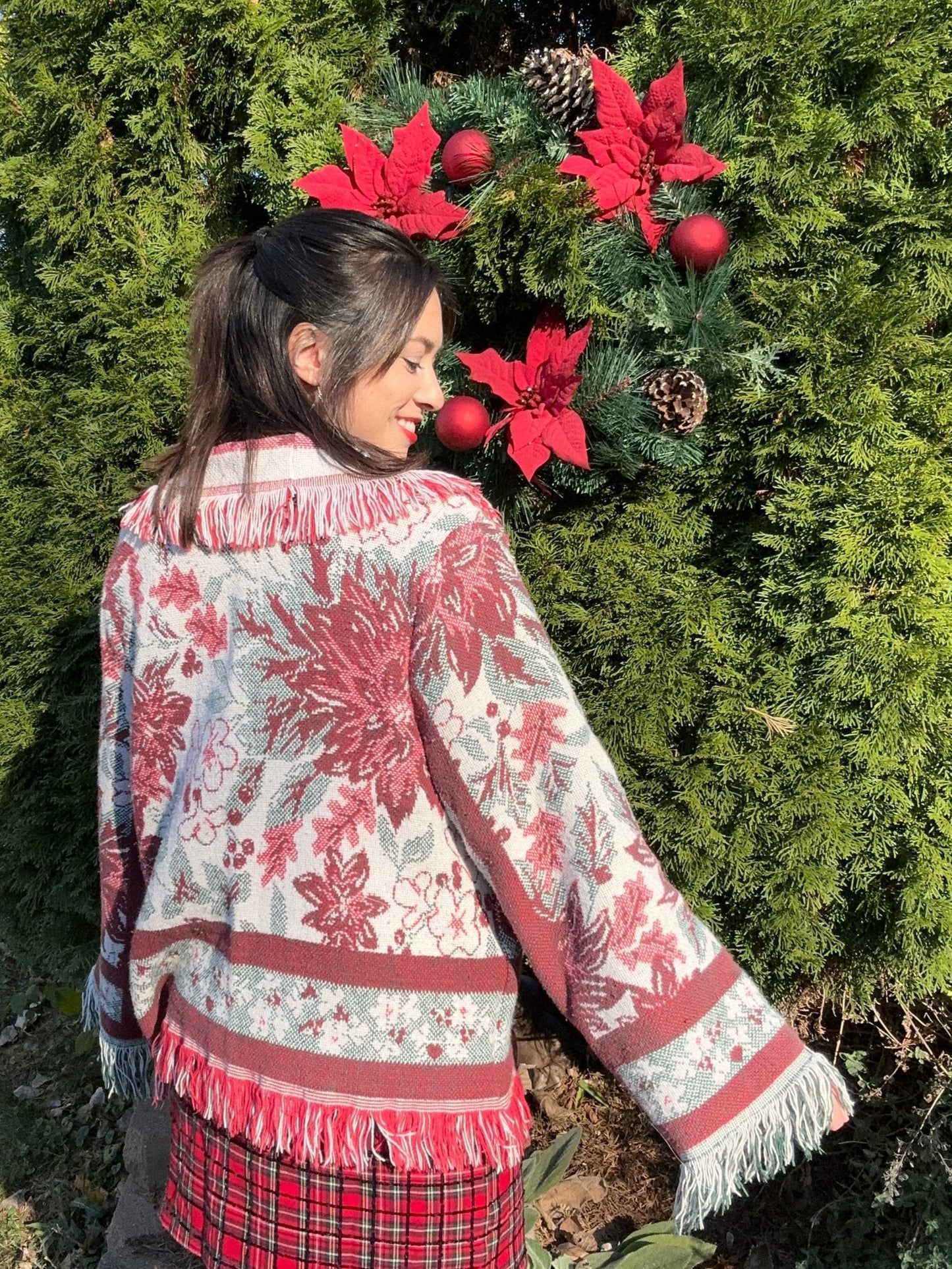 THE POINSETTIA Sweater