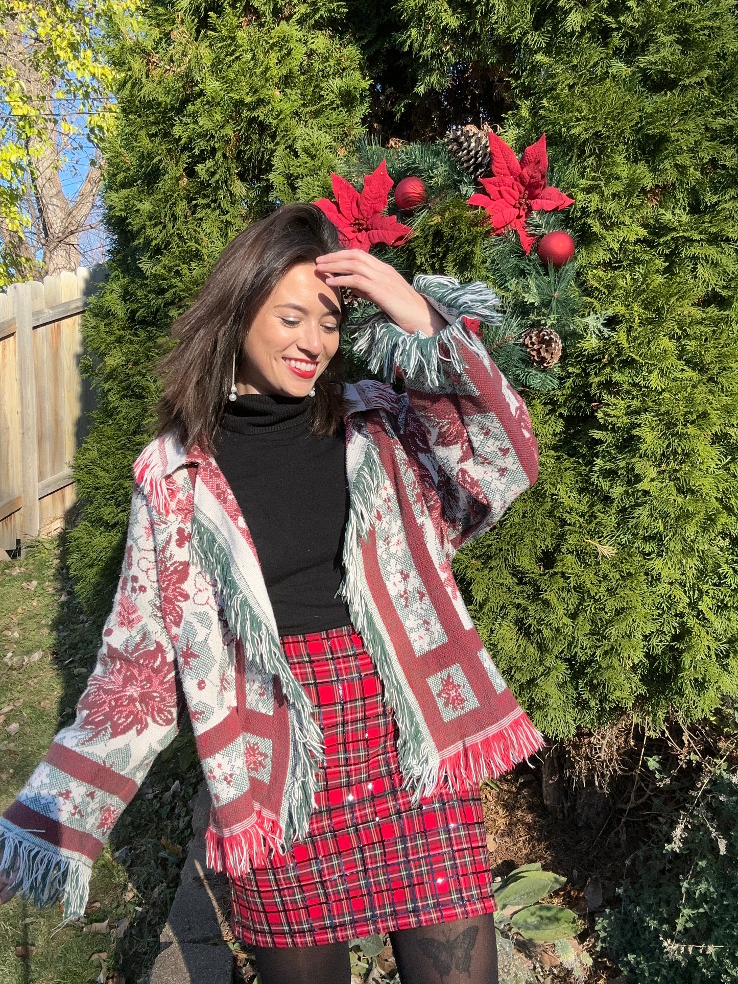 THE POINSETTIA Sweater