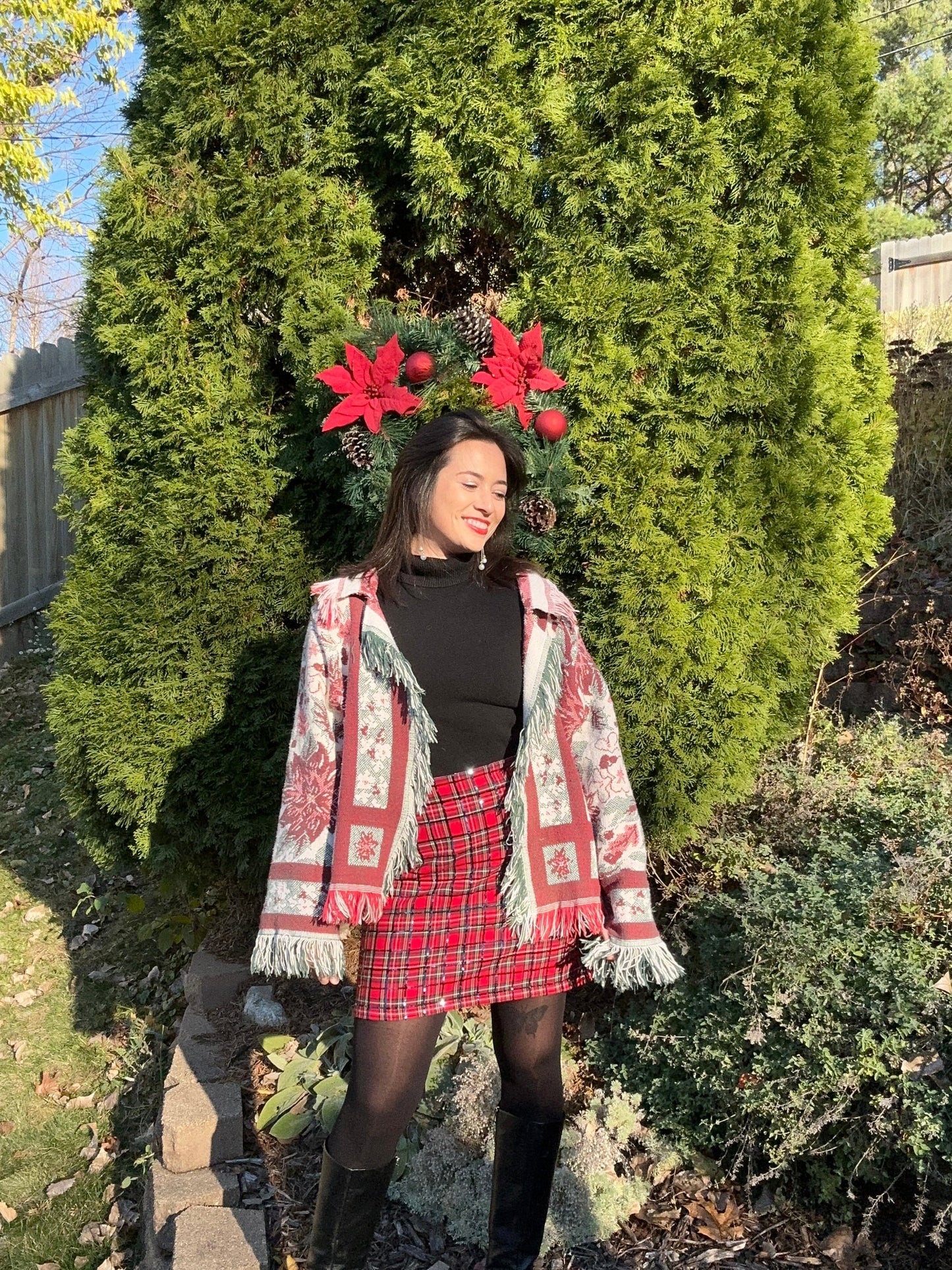 THE POINSETTIA Sweater